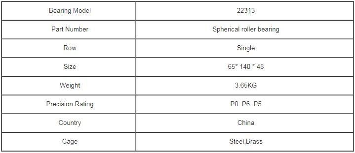 Размер 65*140*48mm 22313 подшипников ролика MB CC CA E EA сферически