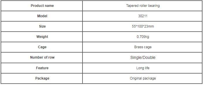 Вес 0.7KG размера 55*100*22.75mm клетки подшипника ролика 30211 конусности латунный
