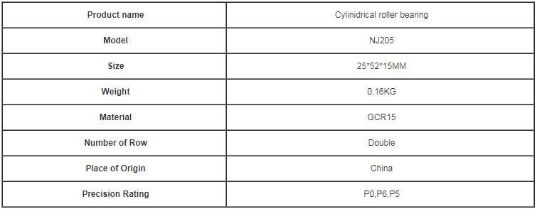 Подшипник ролика НУ 2 строк цилиндрический/уплотнения НДЖ 205 открытые печатают вне диаметра 52мм